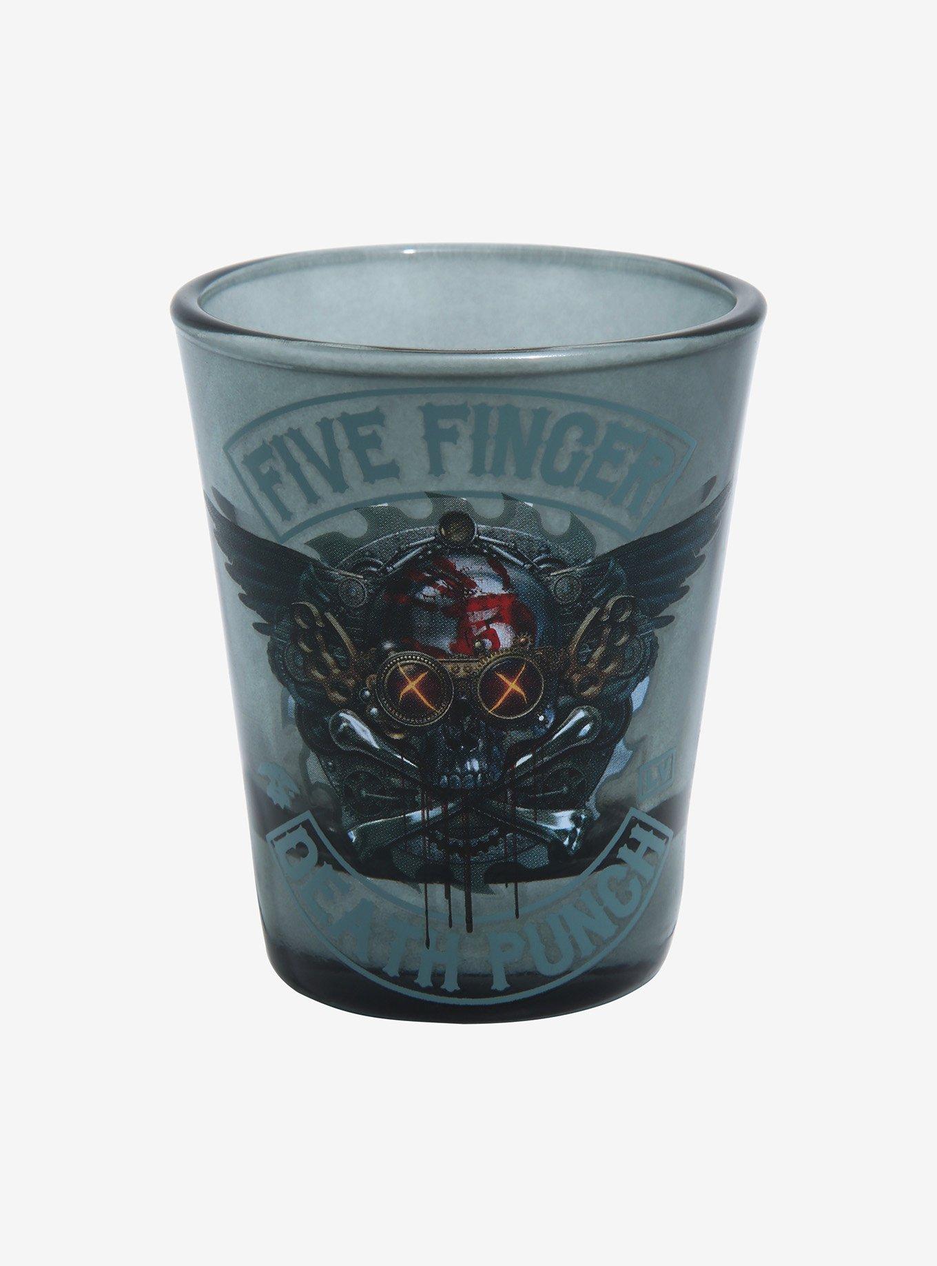 Five Finger Death Punch Skull Wings Mini Glass, , hi-res