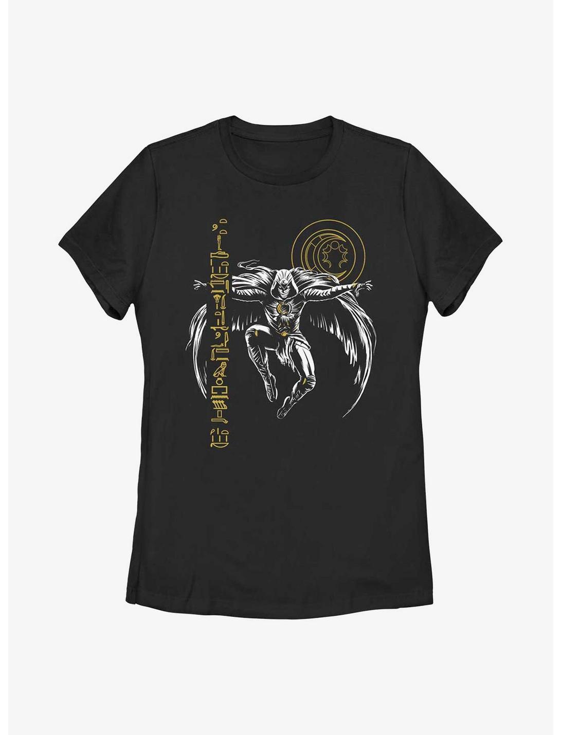 Marvel Moon Knight Glyph Lift Womens T-Shirt, BLACK, hi-res
