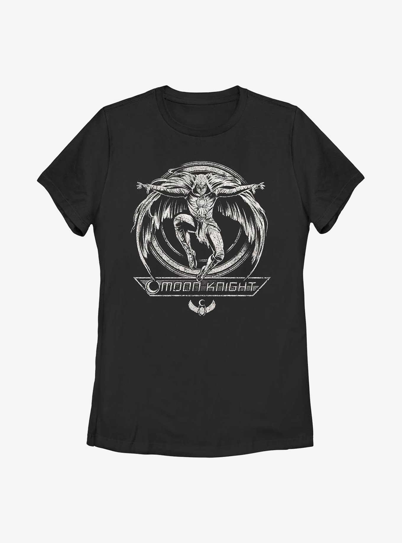 Marvel Moon Knight Winged Womens T-Shirt, BLACK, hi-res