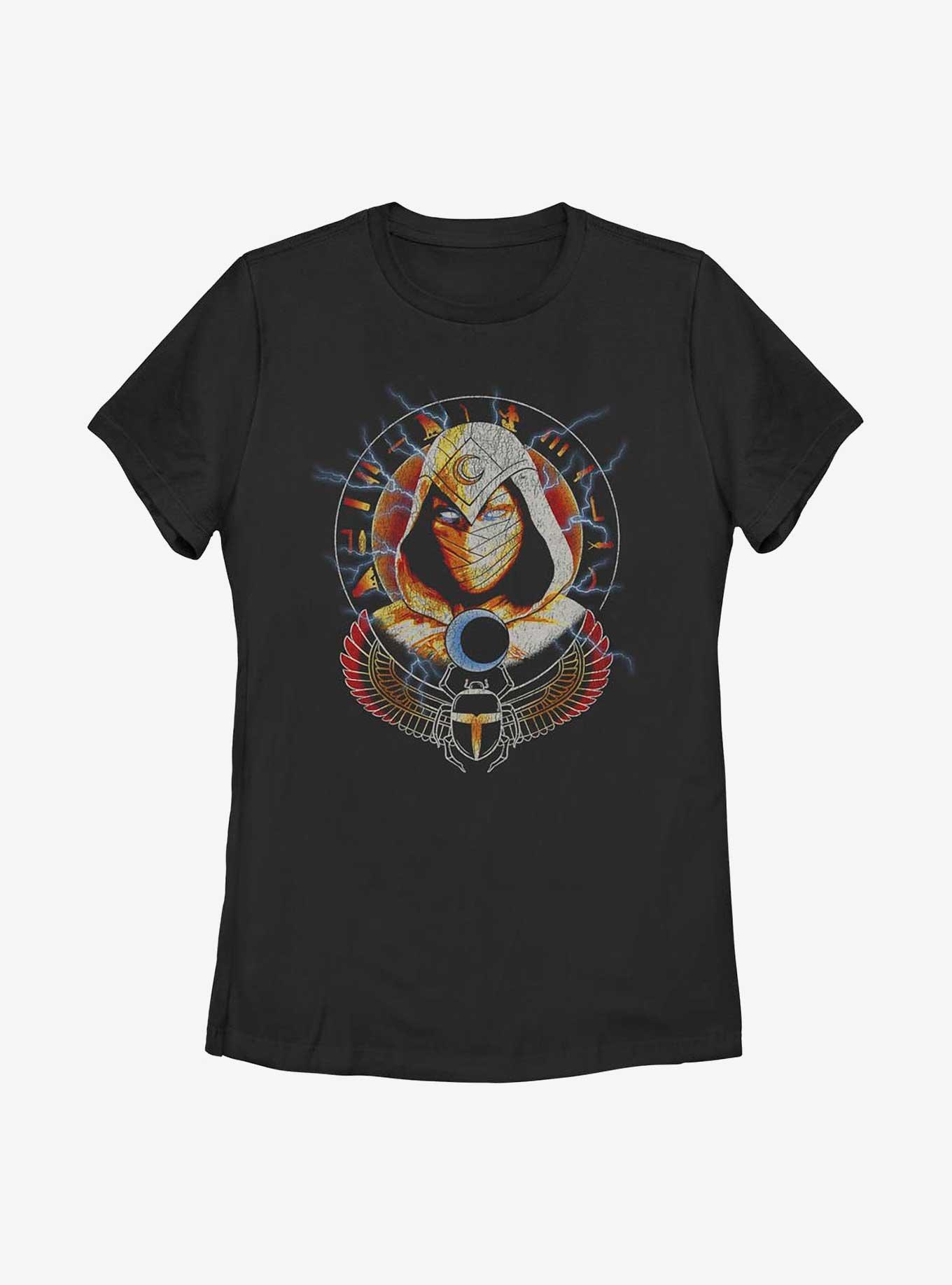 Marvel Moon Knight Scarab Moon Womens T-Shirt, BLACK, hi-res