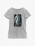 Marvel Moon Knight Mr. Knight Grunge Badge Youth Girls T-Shirt, ATH HTR, hi-res