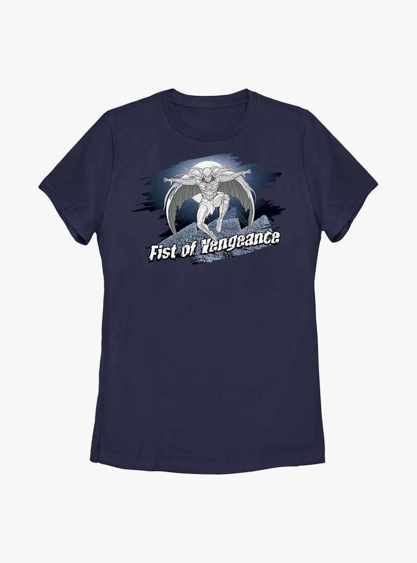 Marvel Moon Knight Fist Of Vengeance Womens T-Shirt, NAVY, hi-res