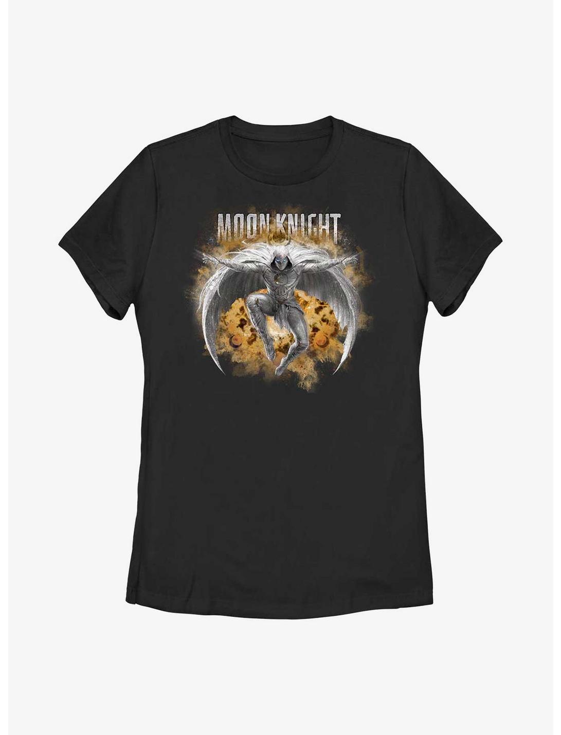 Marvel Moon Knight Leaping Womens T-Shirt, BLACK, hi-res