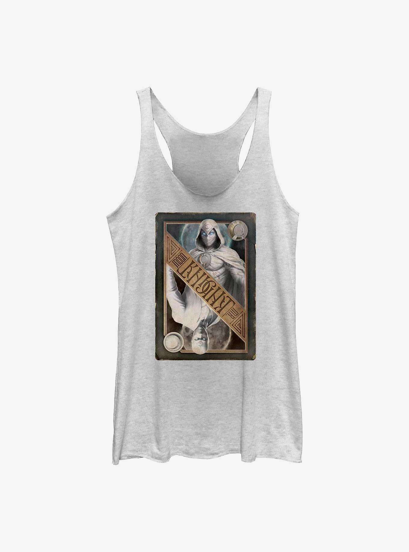 Marvel Moon Knight Playing Card Womens Tank Top, WHITE HTR, hi-res