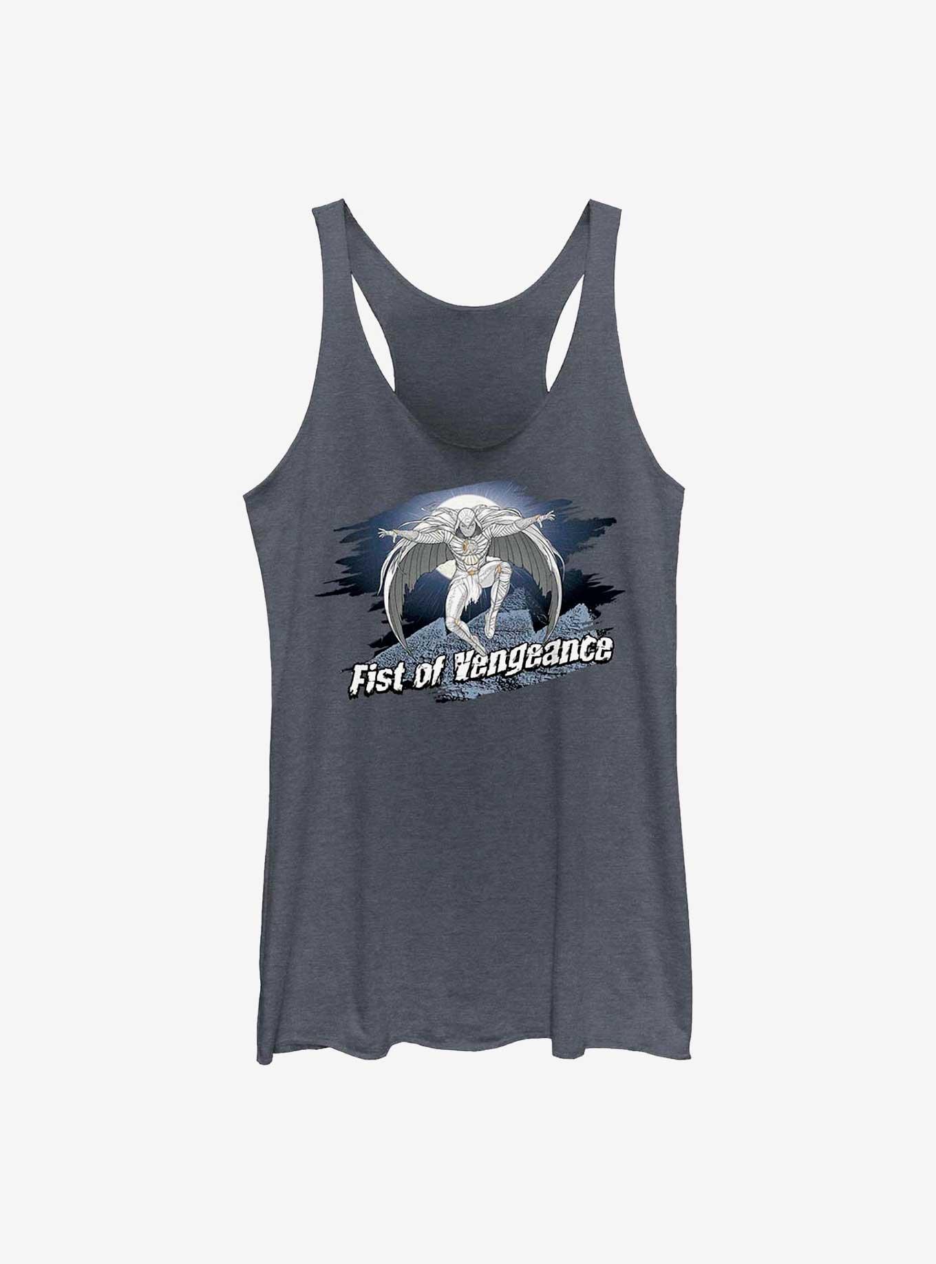 Marvel Moon Knight Fist Of Vengeance Womens Tank Top, NAVY HTR, hi-res