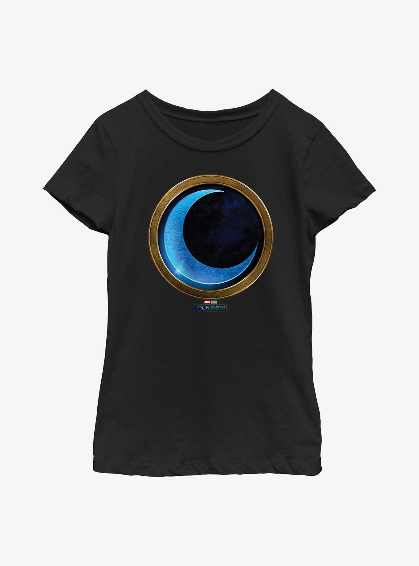 Marvel Moon Knight Main Icon Youth Girls T-Shirt, BLACK, hi-res