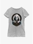 Marvel Moon Knight Mask Badge Youth Girls T-Shirt, ATH HTR, hi-res