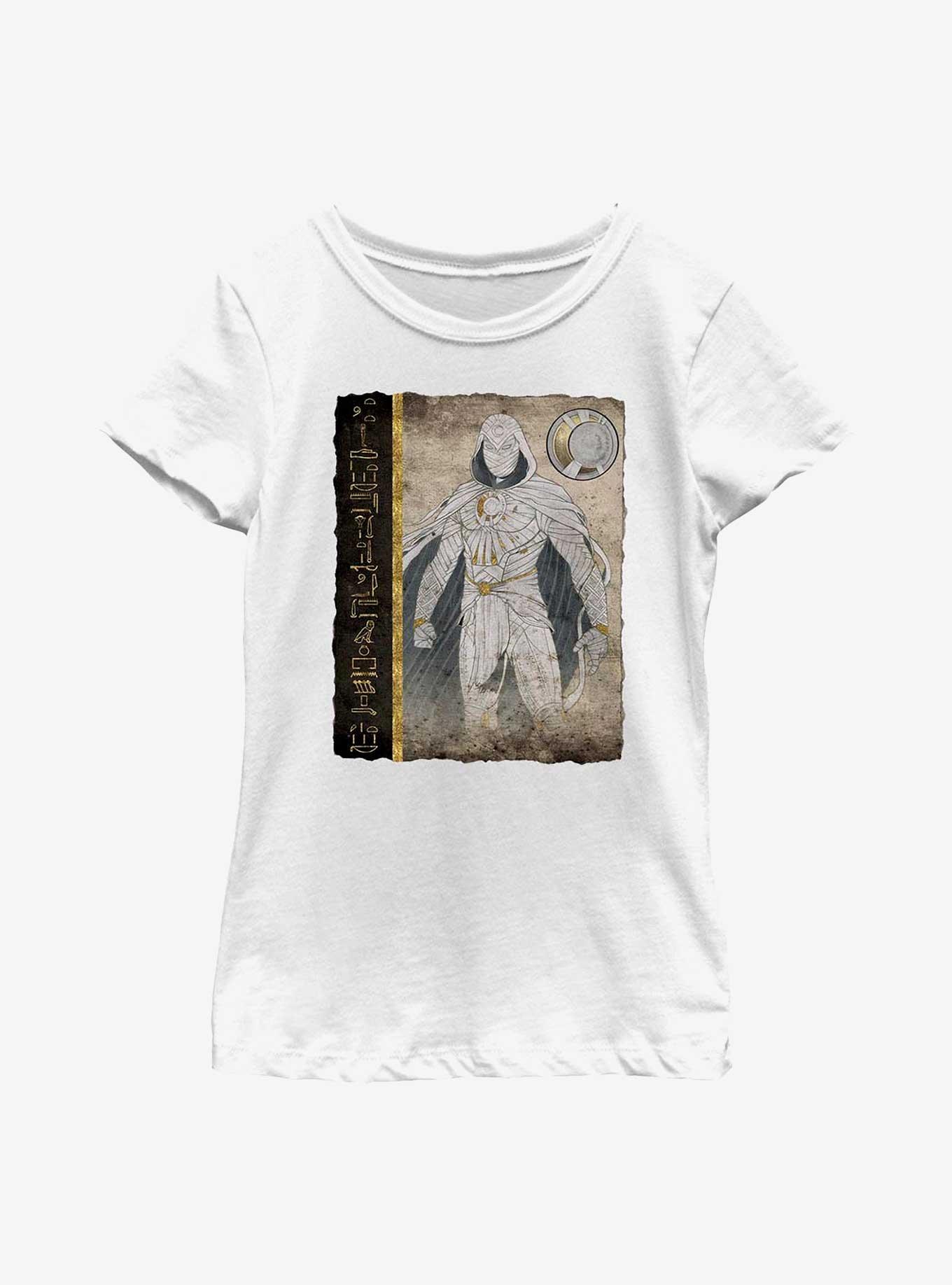 Marvel Moon Knight Scroll Fragment Youth Girls T-Shirt, , hi-res