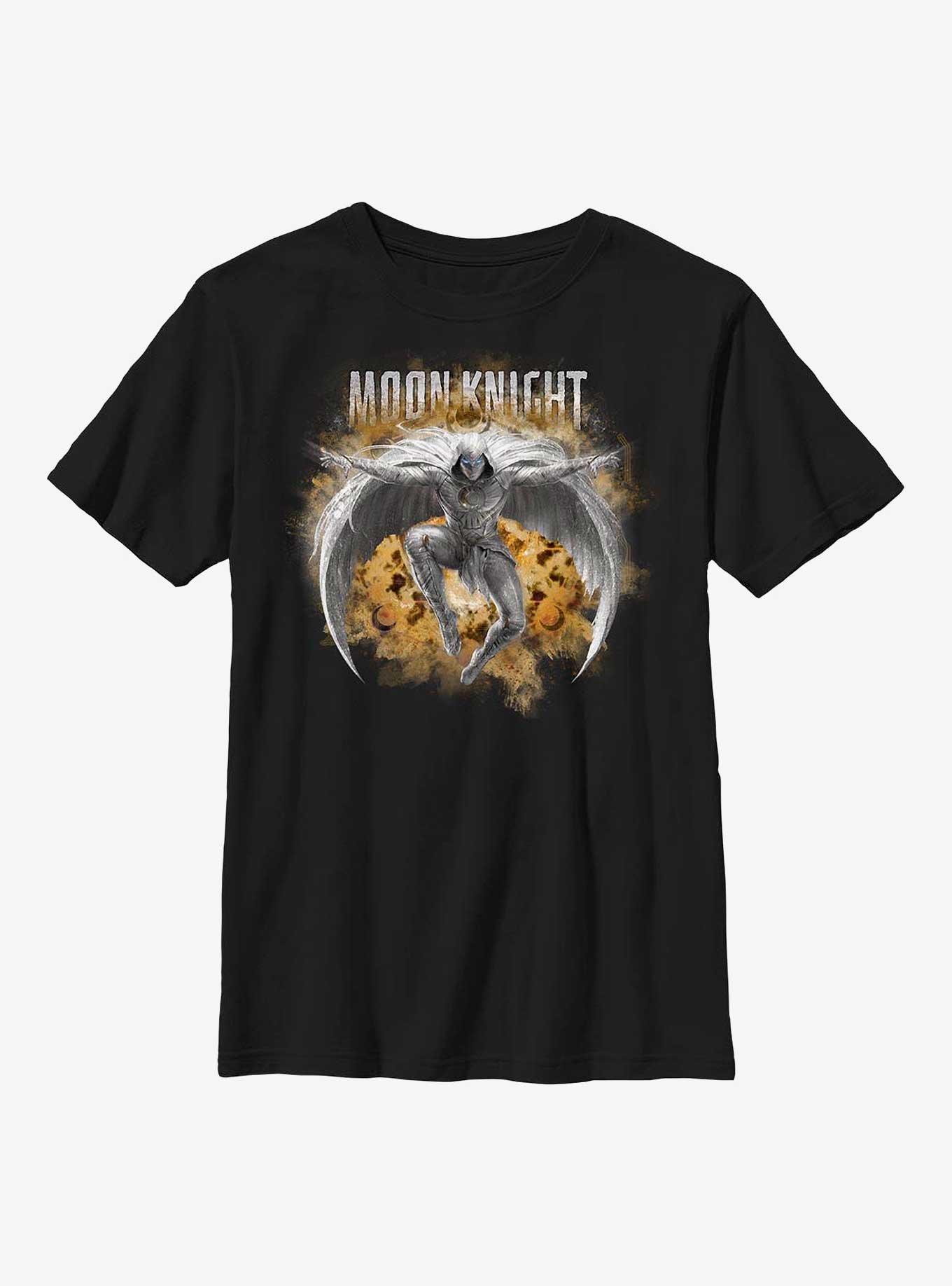 Marvel Moon Knight Leaping Youth T-Shirt, BLACK, hi-res view 1