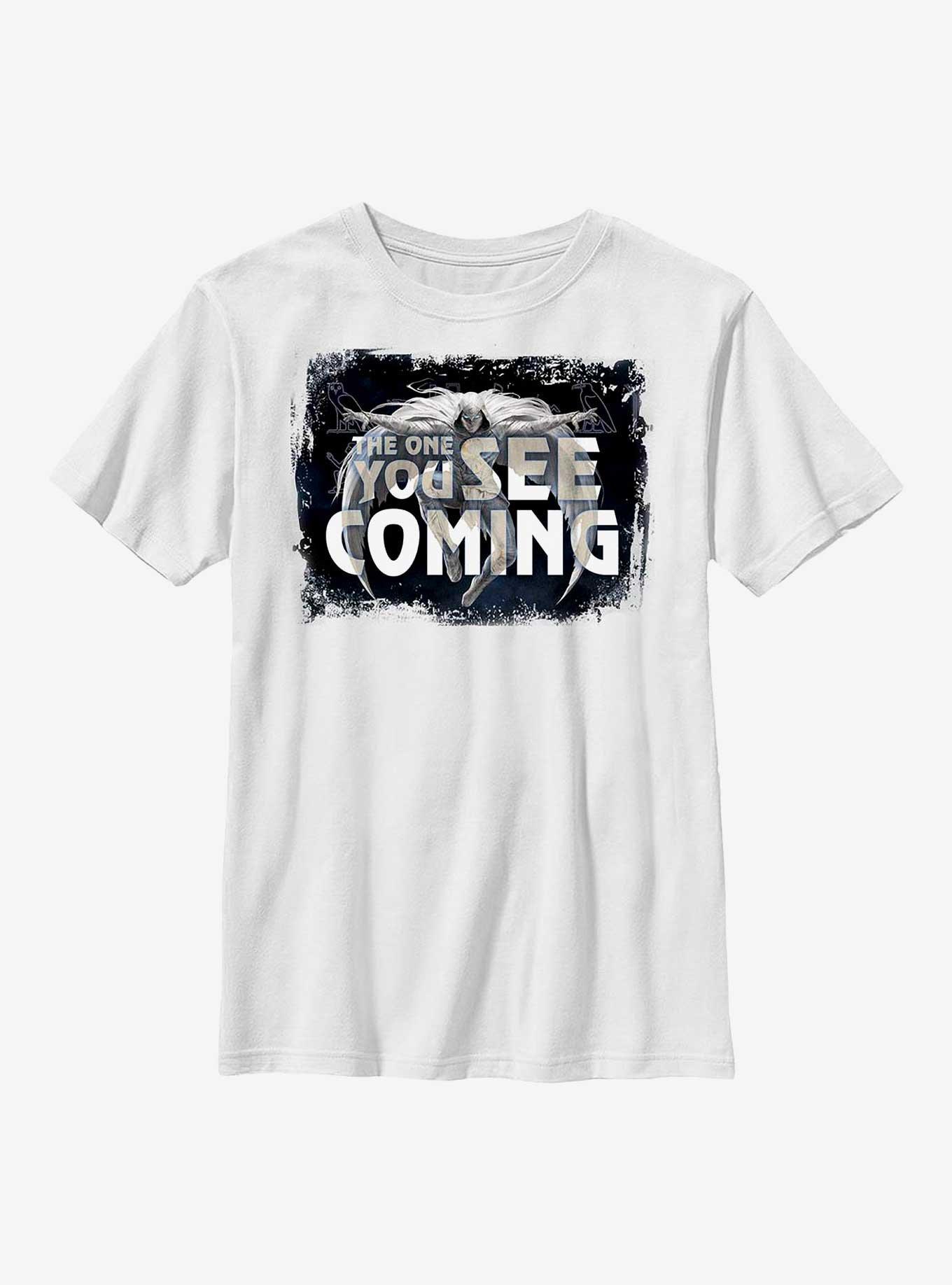Marvel Moon Knight The One You See Coming Youth T-Shirt, WHITE, hi-res