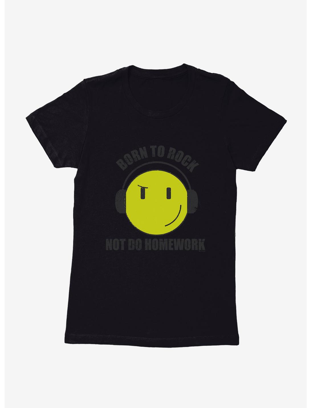 iCreate Born To Rock Not Do Homework Womens T-Shirt, , hi-res