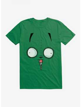 Invader Zim Big Face Clueless T-Shirt, KELLY GREEN, hi-res