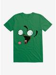 Invader Zim Big Face Eating Cupcake T-Shirt, KELLY GREEN, hi-res