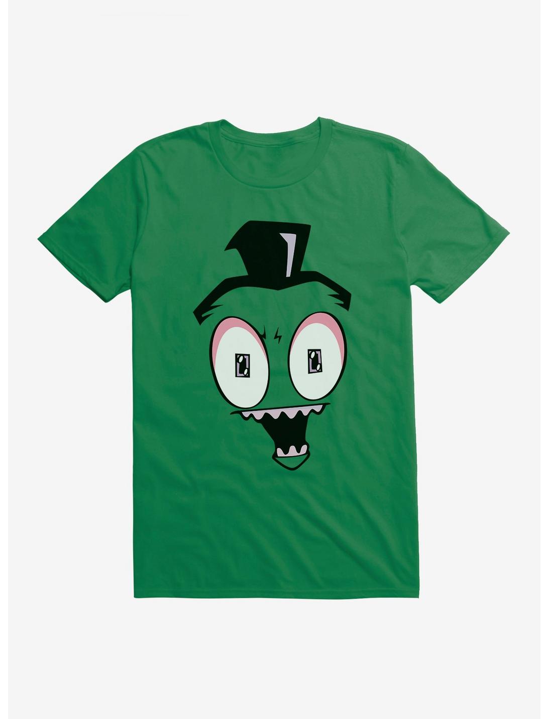 Invader Zim Big Face Excited T-Shirt, KELLY GREEN, hi-res