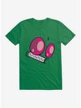 Invader Zim Big Face Scared T-Shirt, KELLY GREEN, hi-res