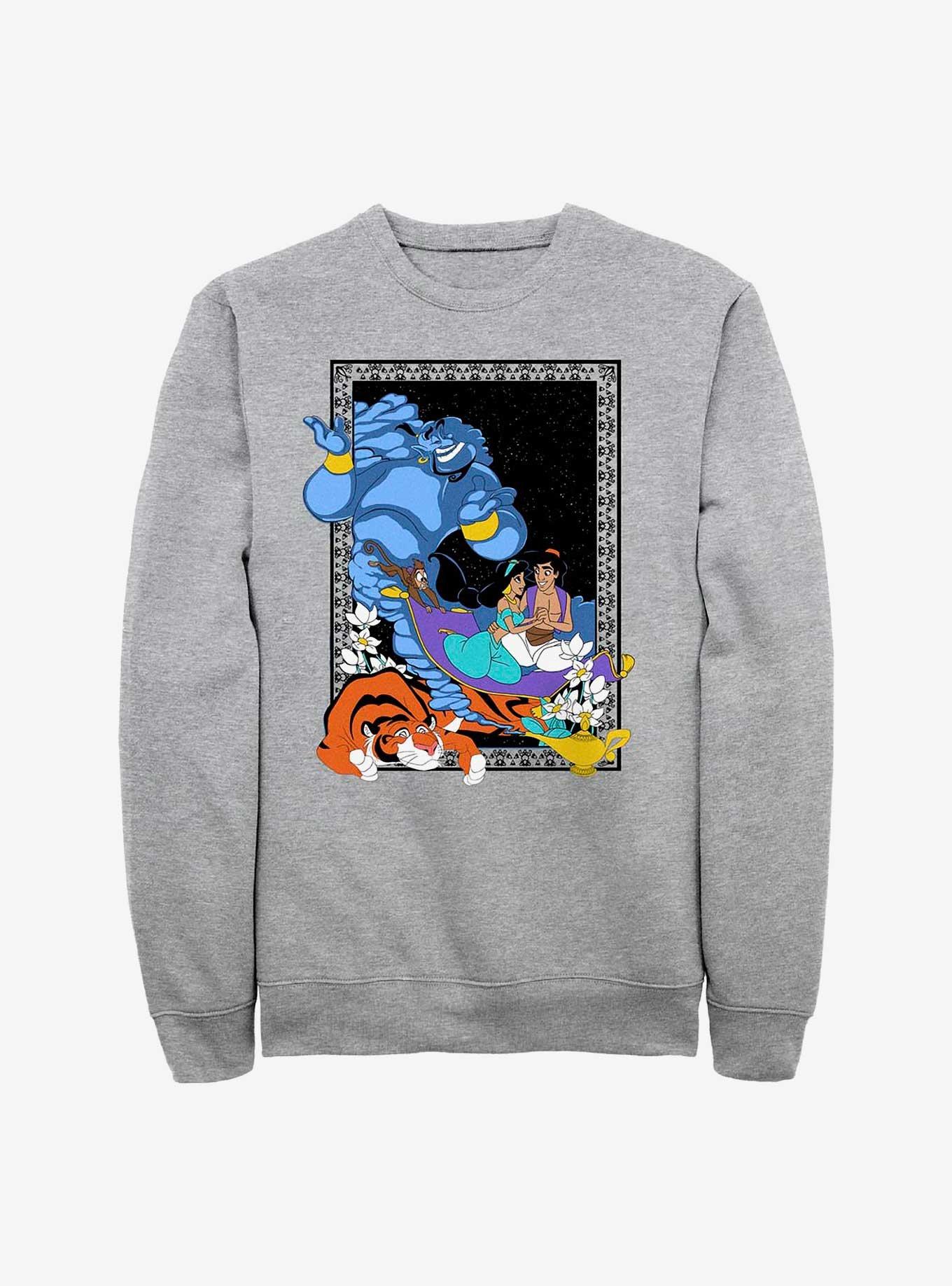 Disney Aladdin Poster In The Lamp Sweatshirt, ATH HTR, hi-res
