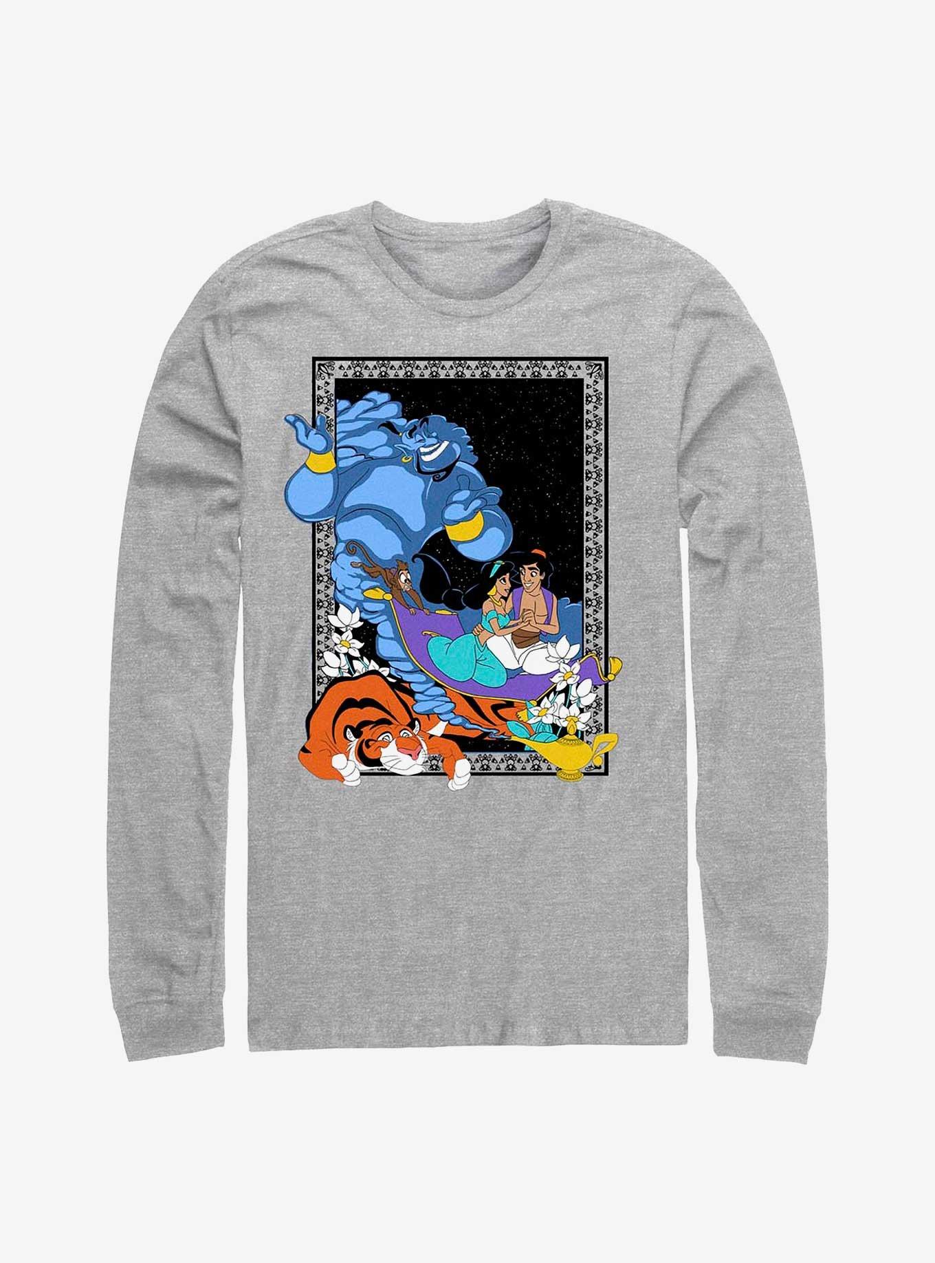 Disney Aladdin Poster In The Lamp Long-Sleeve T-Shirt, ATH HTR, hi-res