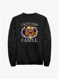 Disney Beauty And The Beast I Run This Castle Sweatshirt, BLACK, hi-res
