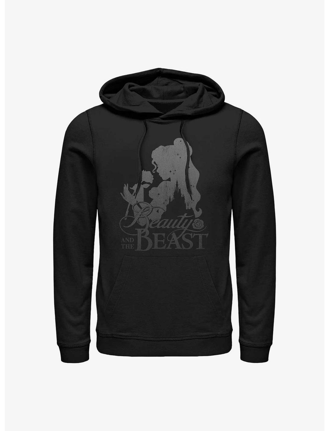 Disney Beauty And The Beast Silhouette Hoodie, BLACK, hi-res