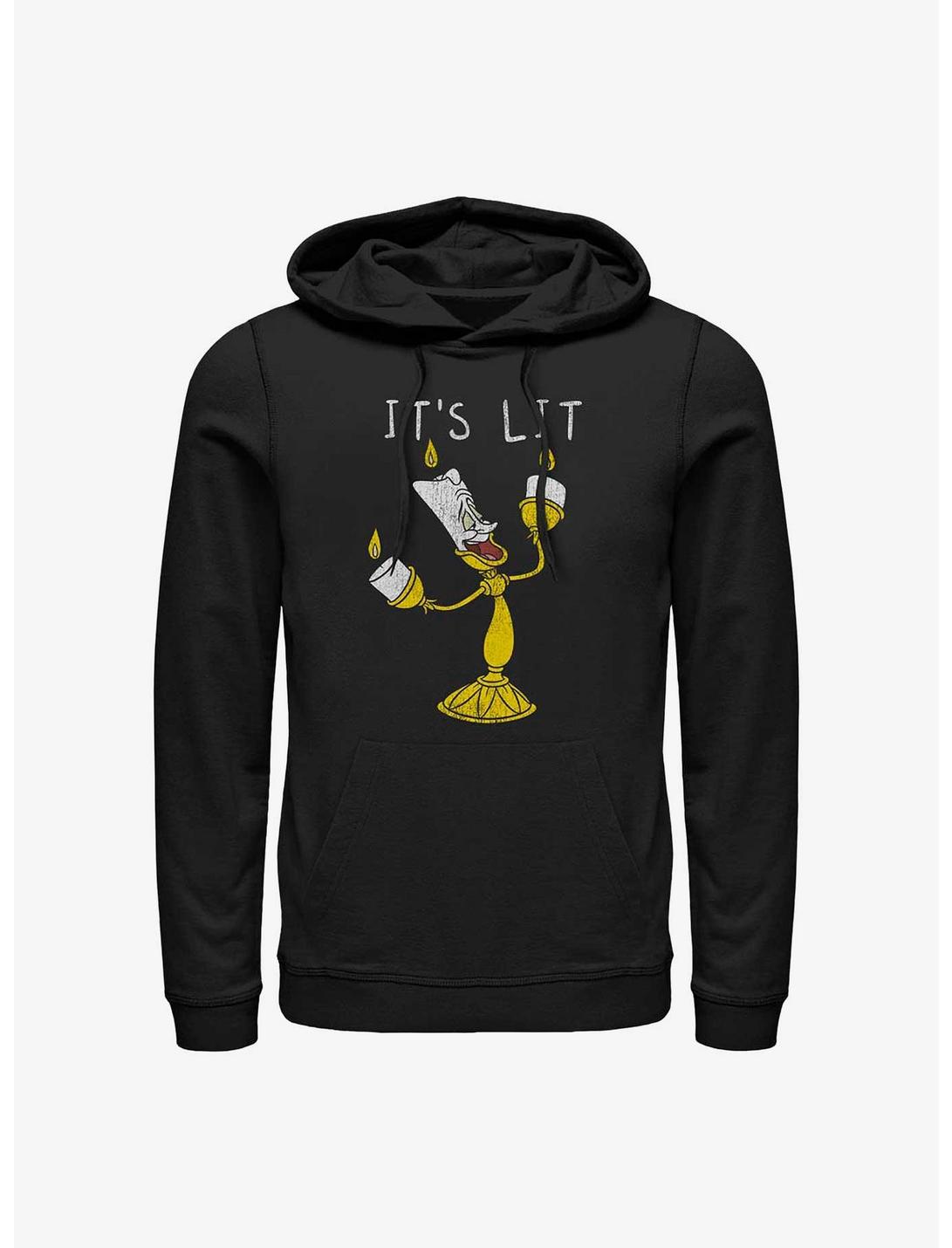 Disney Beauty And The Beast It's Lit Lumiere Hoodie, BLACK, hi-res