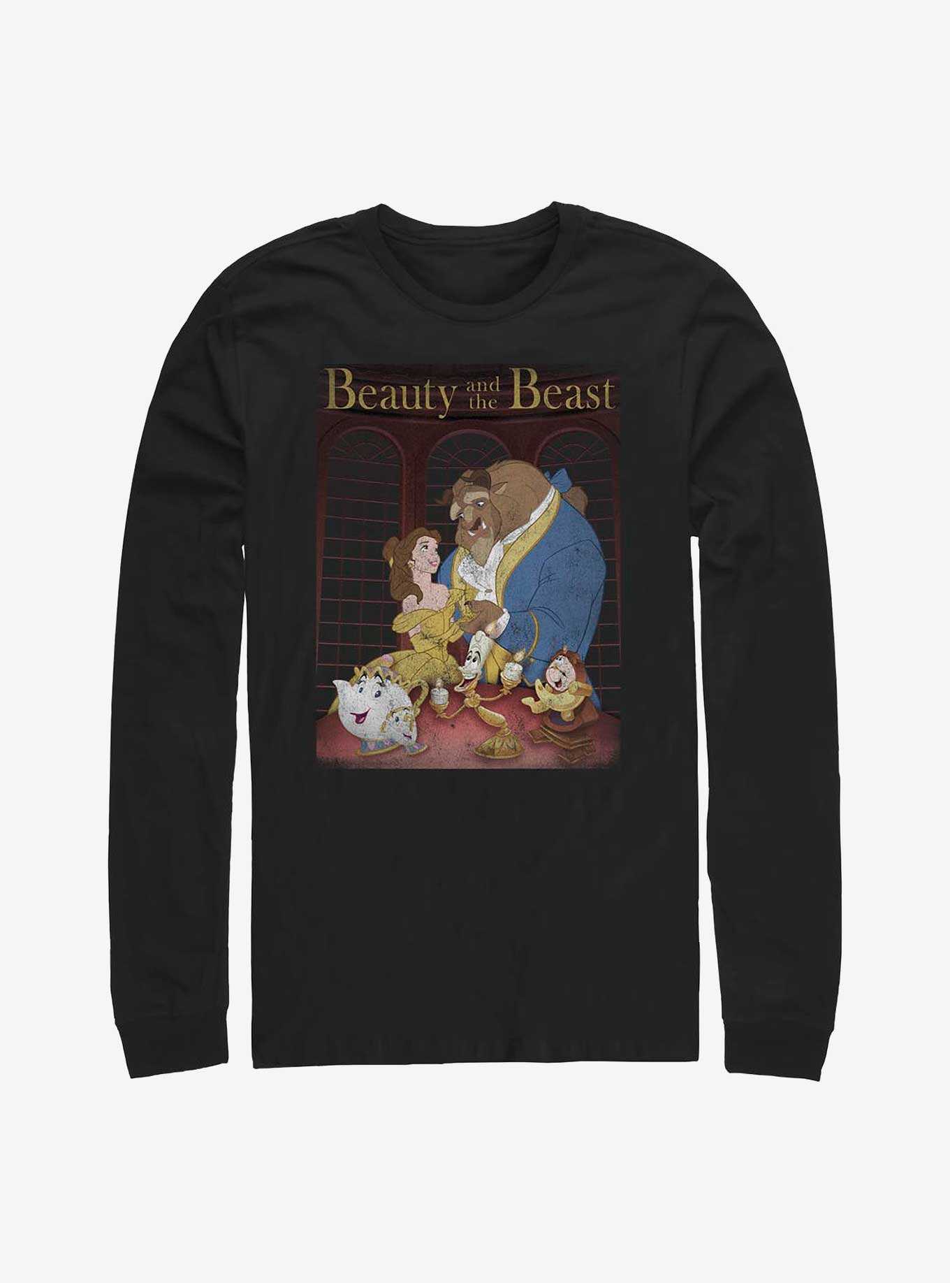 Disney Beauty And The Beast Poster Long-Sleeve T-Shirt, , hi-res