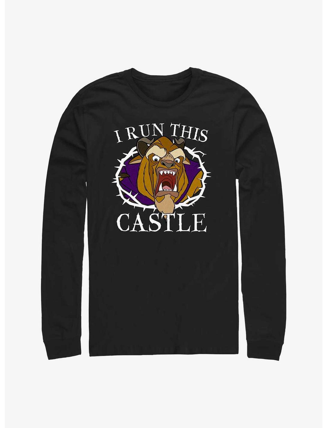 Disney Beauty And The Beast I Run This Castle Long-Sleeve T-Shirt, BLACK, hi-res