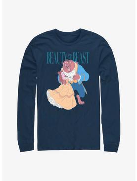 Disney Beauty And The Beast Vintage Dance Long-Sleeve T-Shirt, NAVY, hi-res