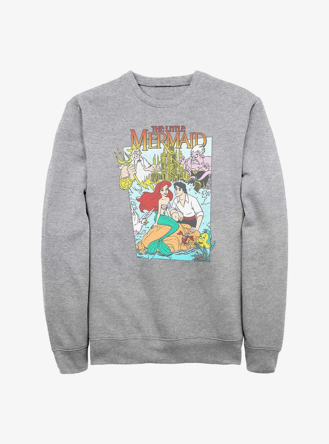 Disney The LIttle Mermaid Title Waves Sweatshirt, , hi-res
