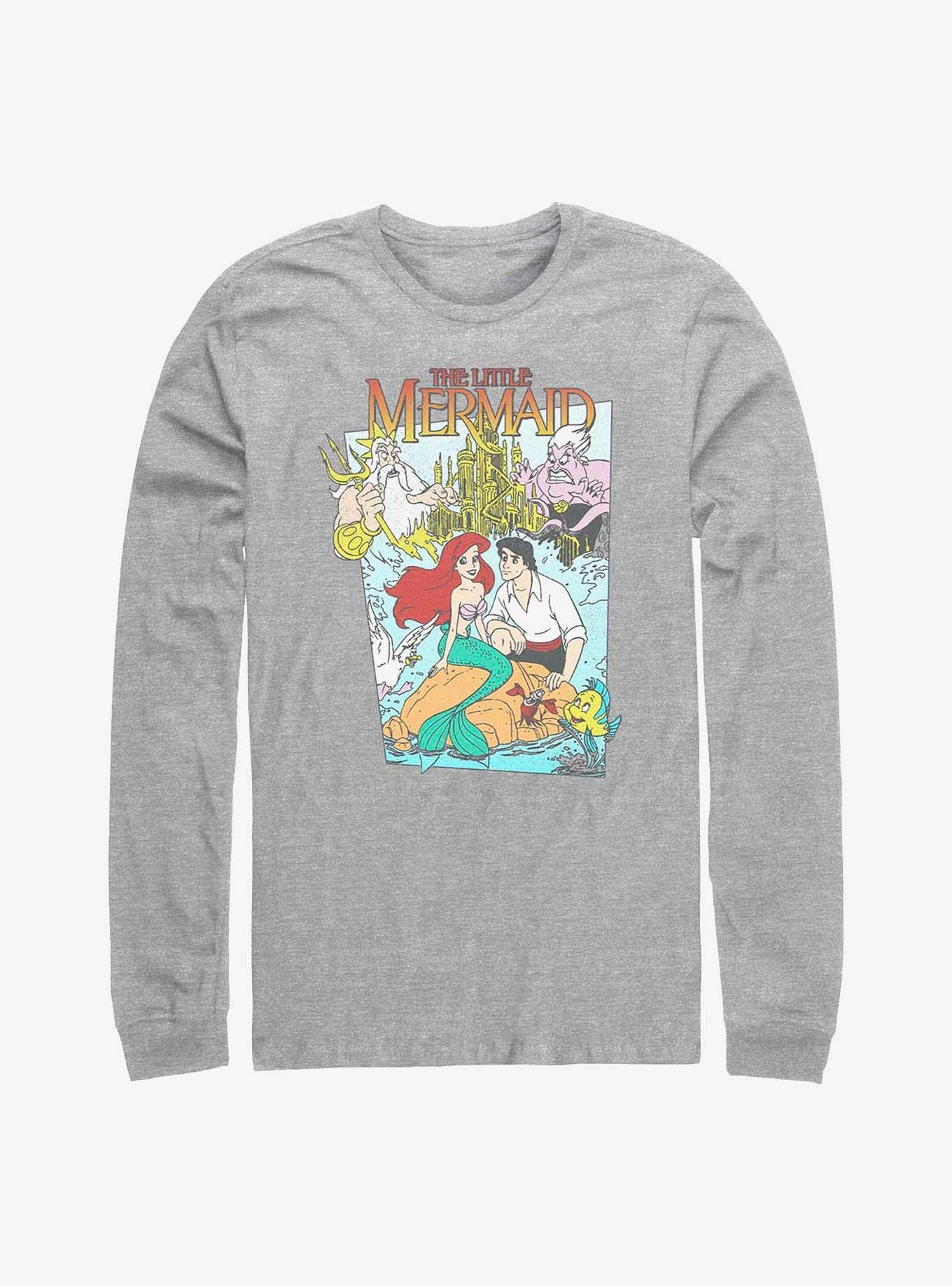 Disney The LIttle Mermaid Title Waves Long-Sleeve T-Shirt, , hi-res