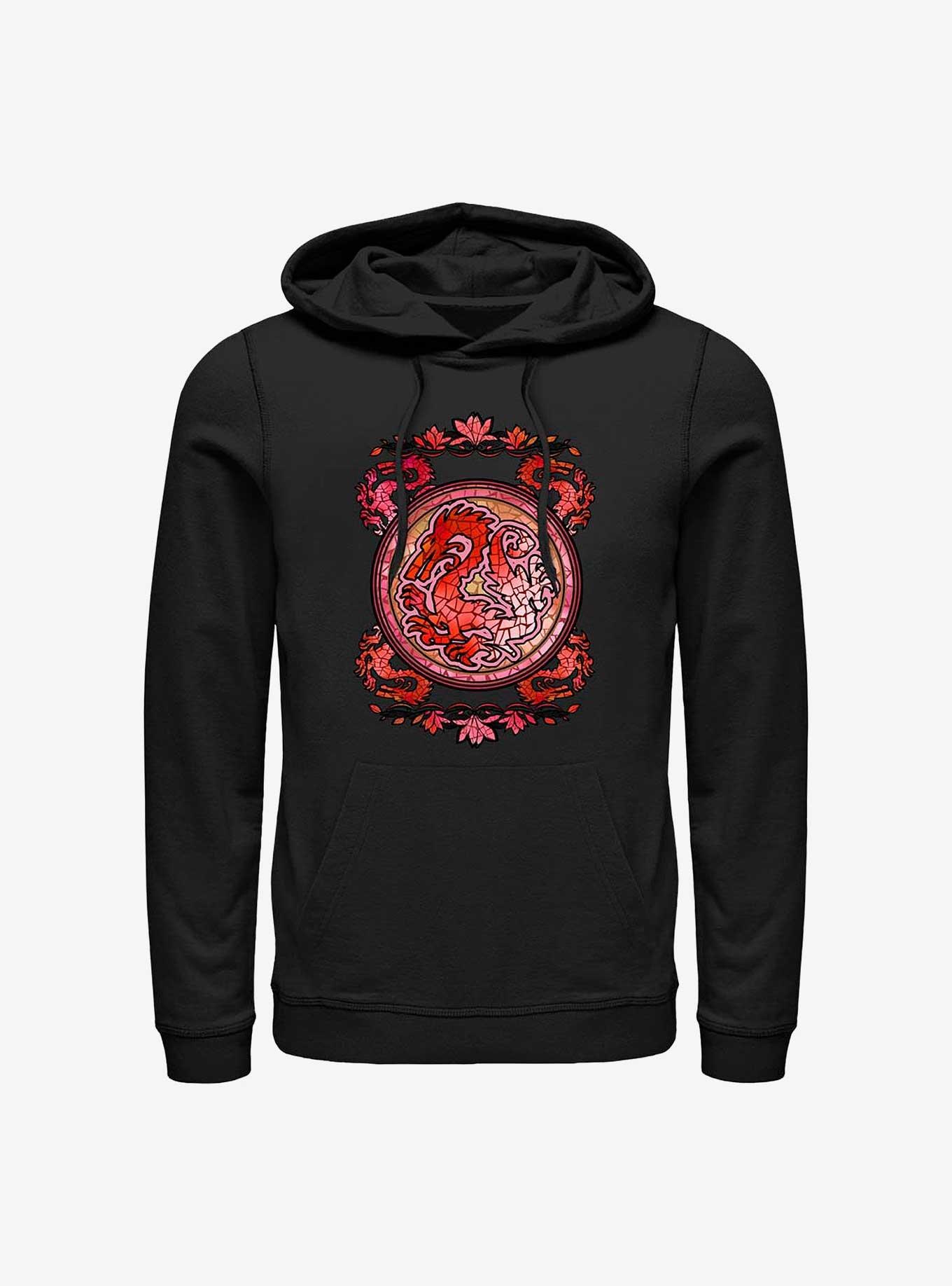 Disney Mulan Mushu Stained Glass Hoodie, , hi-res