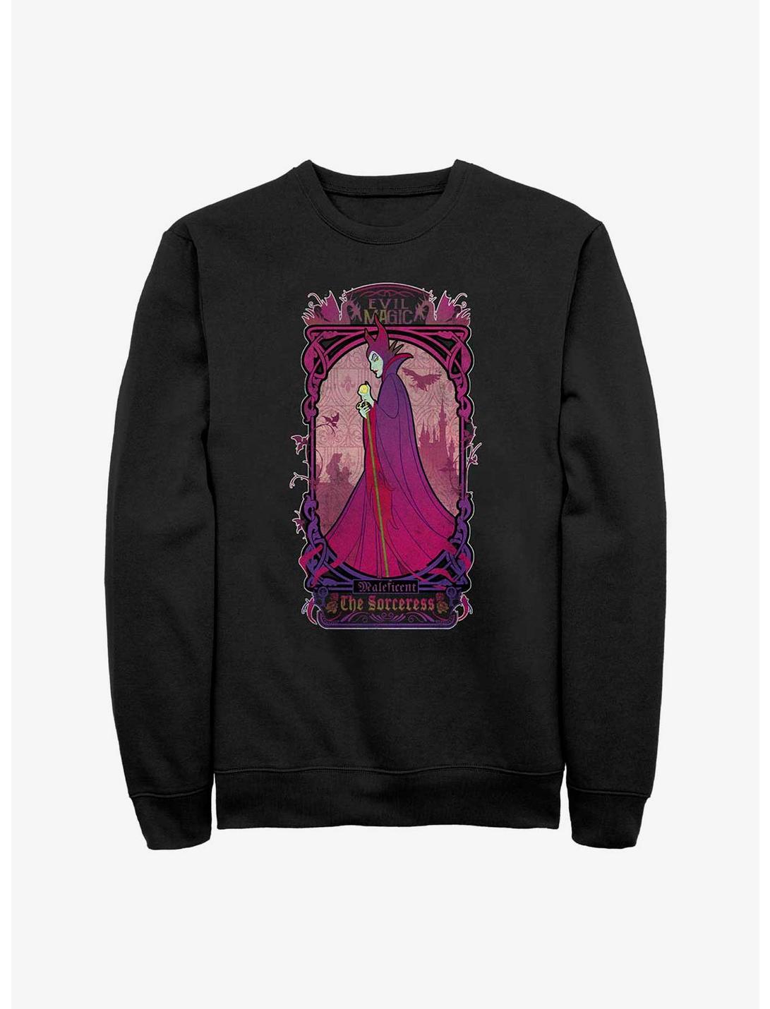 Disney Sleeping Beauty The Sorceress Maleficent Sweatshirt, BLACK, hi-res