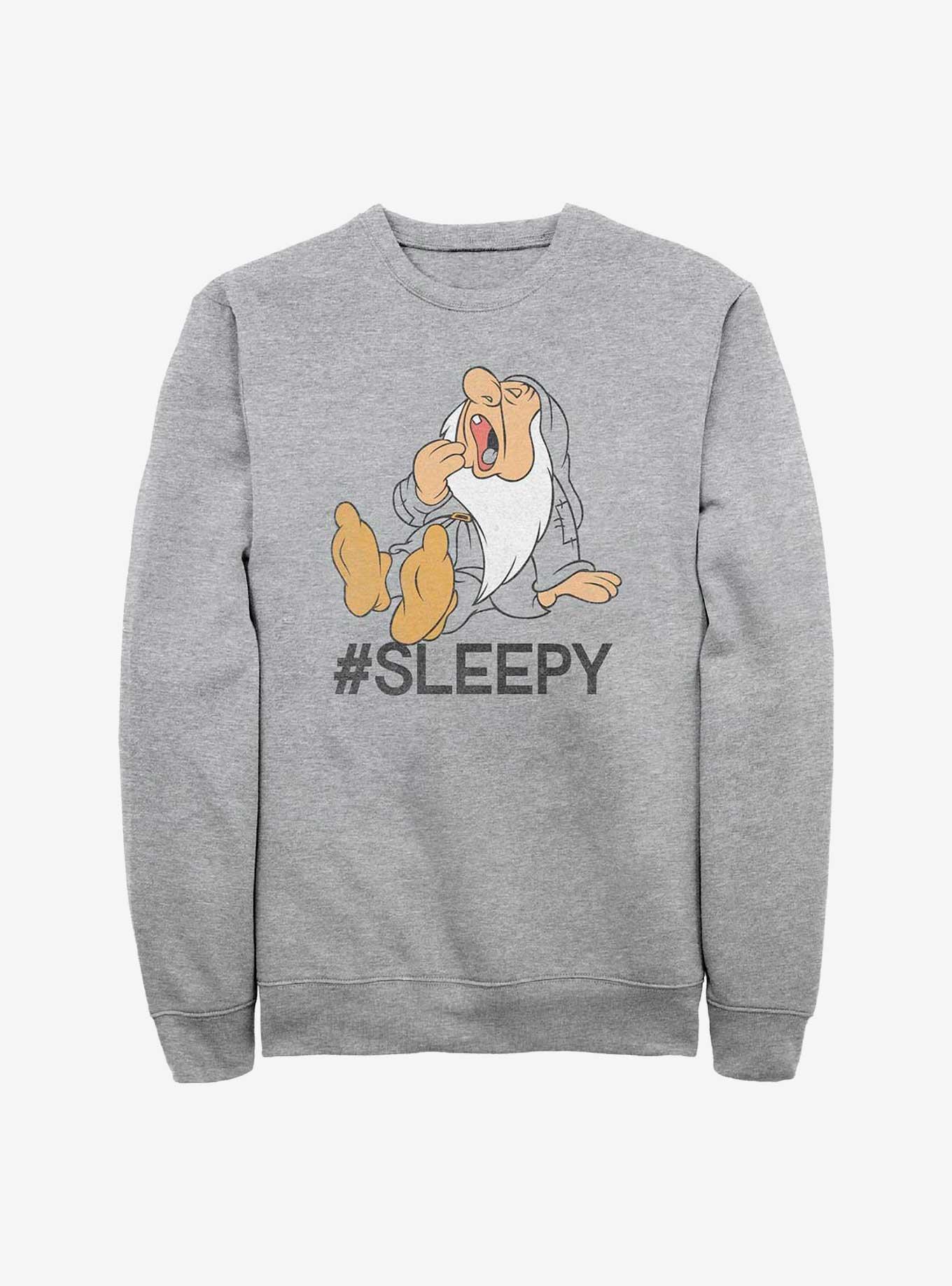 Disney Snow White And The Seven Dwarfs Hashtag Sleepy Sweatshirt, , hi-res