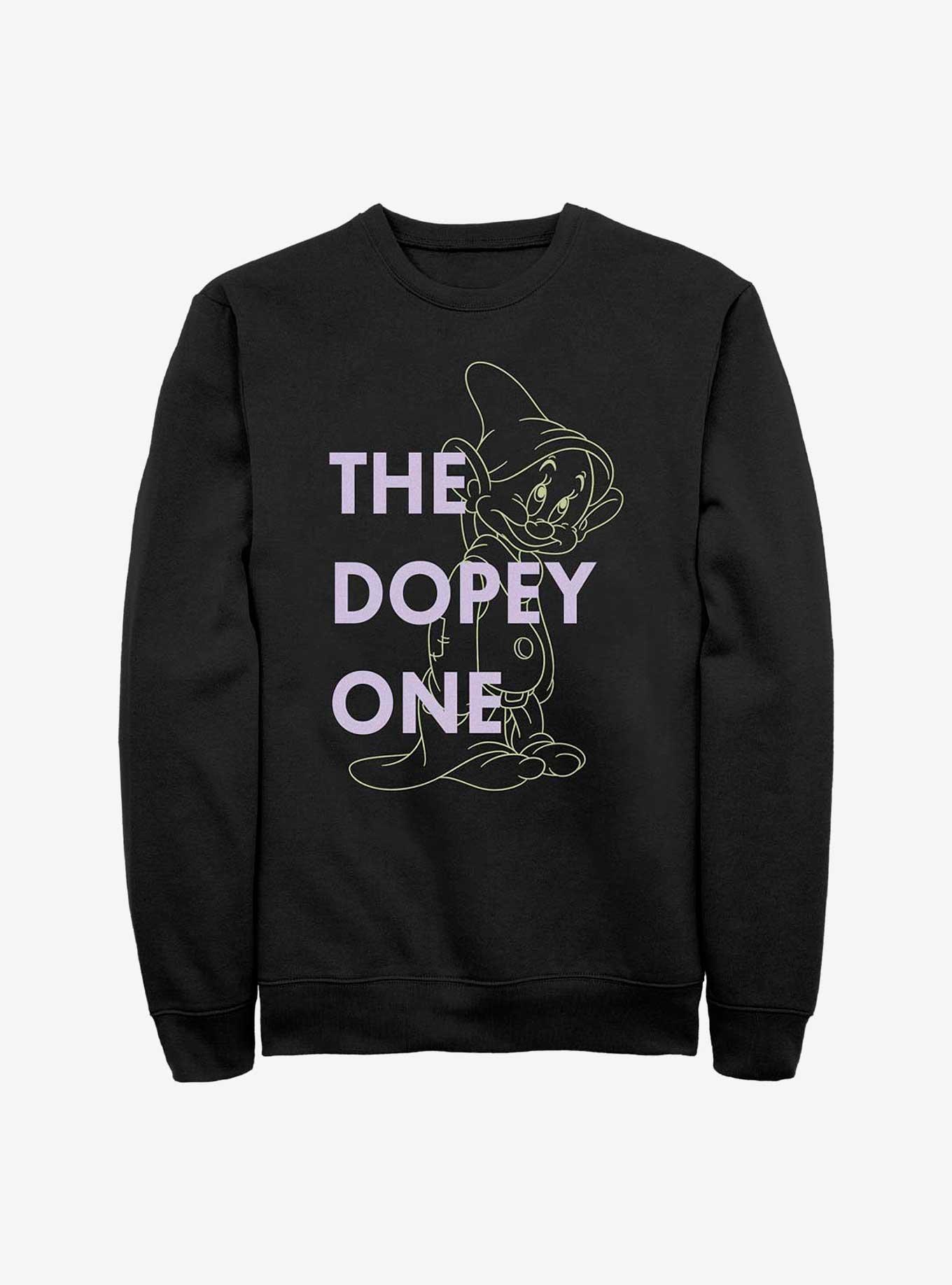 Disney Snow White And The Seven Dwarfs The Dopey One Sweatshirt, BLACK, hi-res