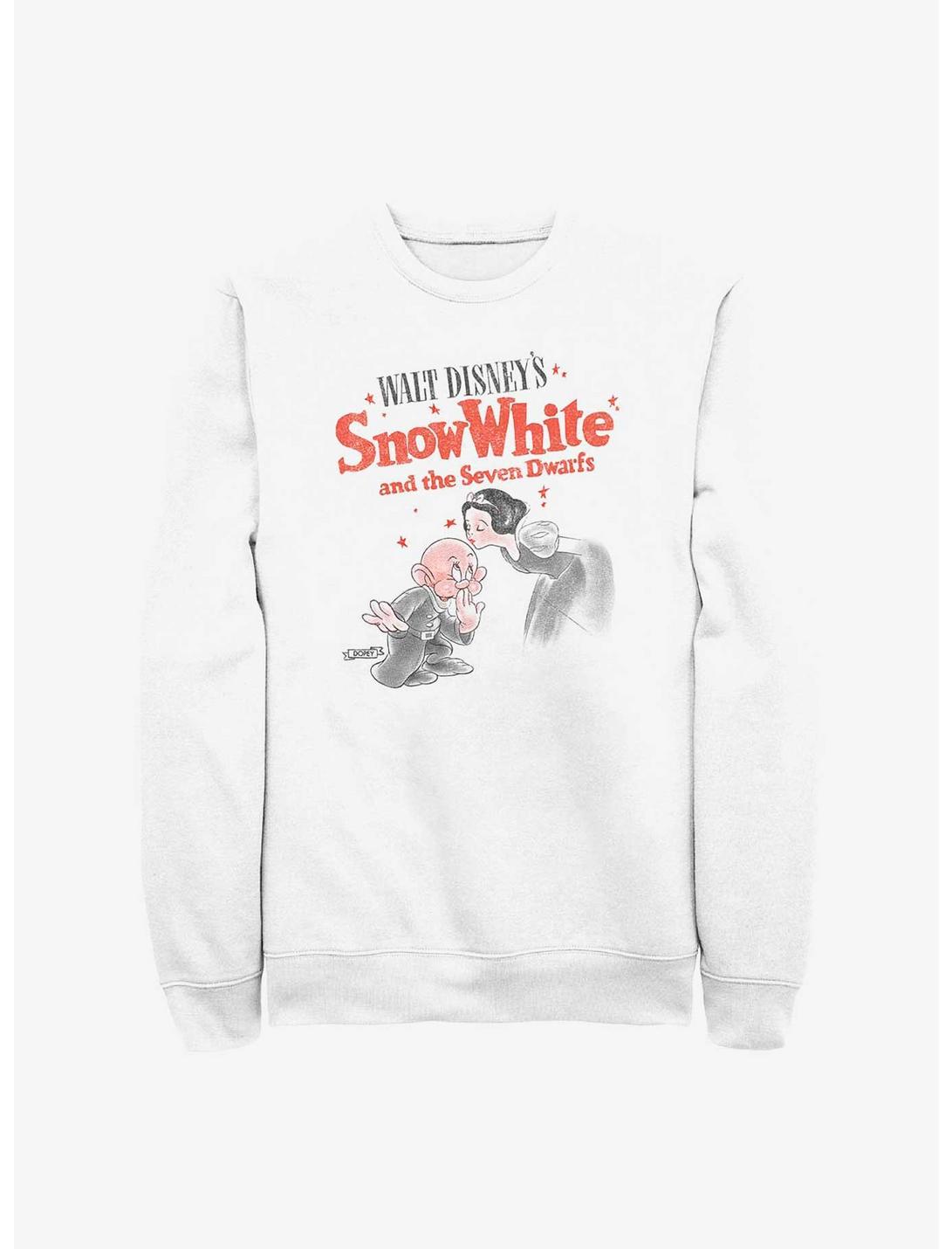 Disney Snow White And The Seven Dwarfs Sweet Kiss Sweatshirt, WHITE, hi-res