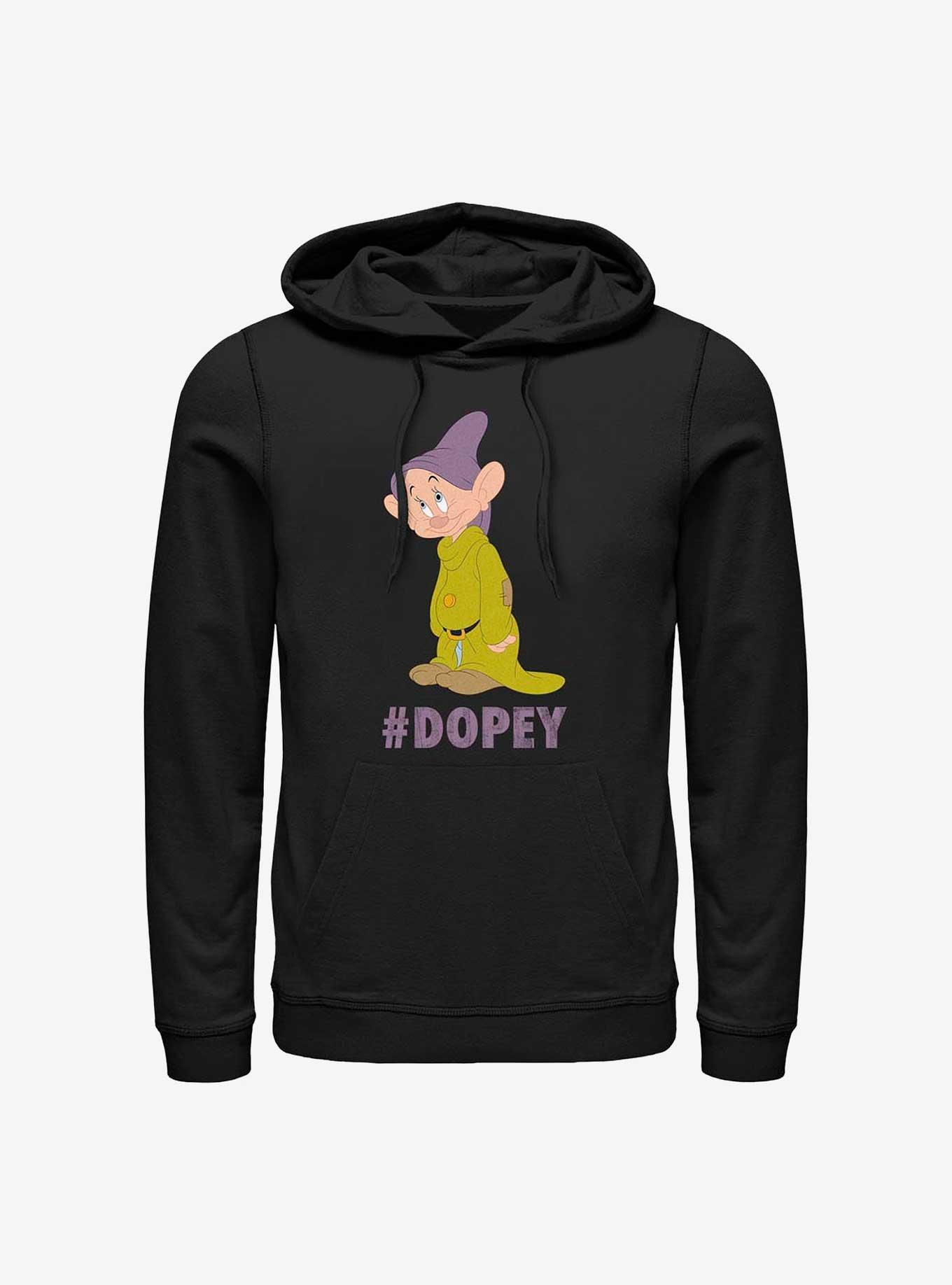 Disney Snow White And The Seven Dwarfs Hashtag Dopey Hoodie, BLACK, hi-res