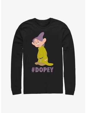 Disney Snow White And The Seven Dwarfs Hashtag Dopey Long-Sleeve T-Shirt, , hi-res