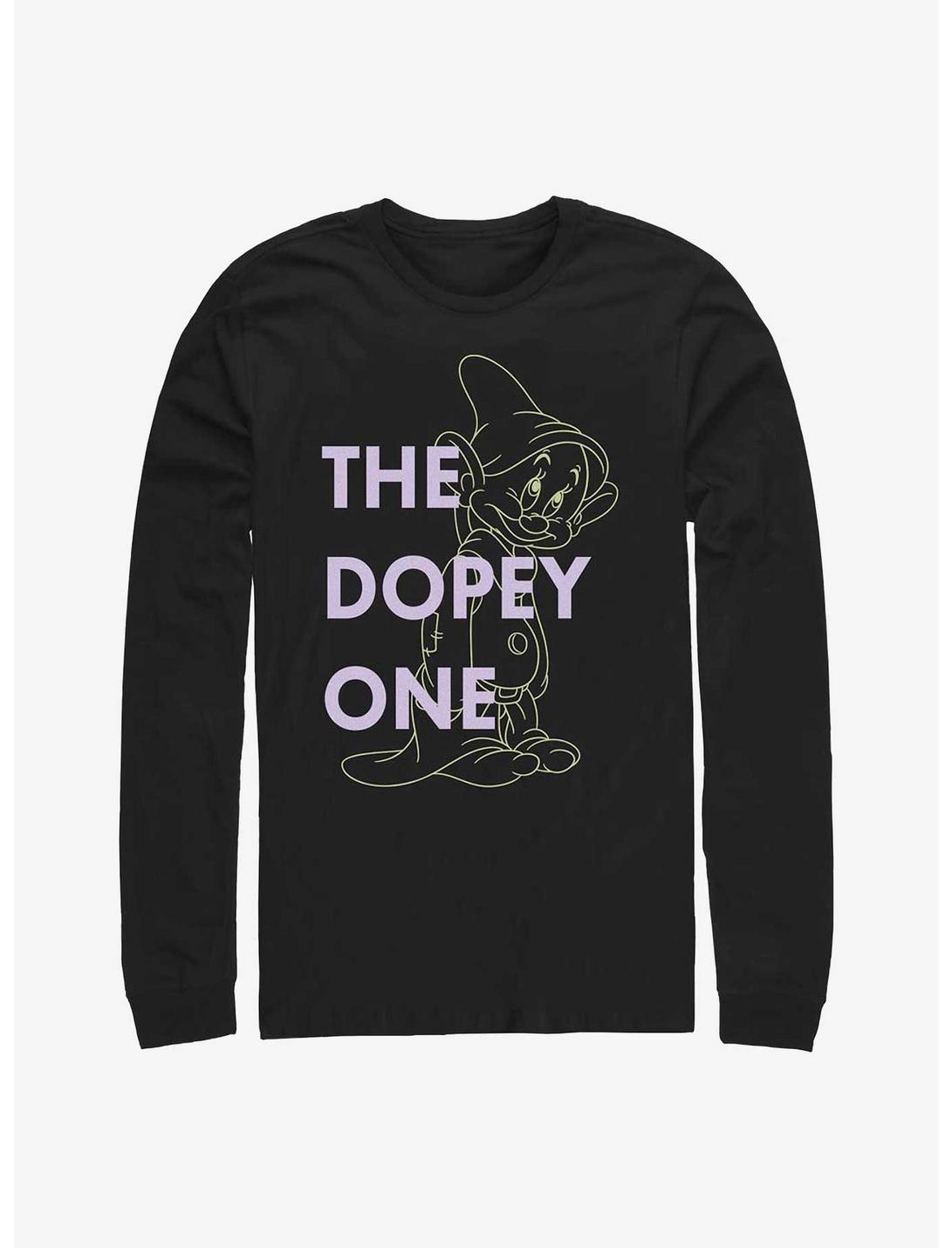 Disney Snow White And The Seven Dwarfs The Dopey One Long-Sleeve T-Shirt, BLACK, hi-res