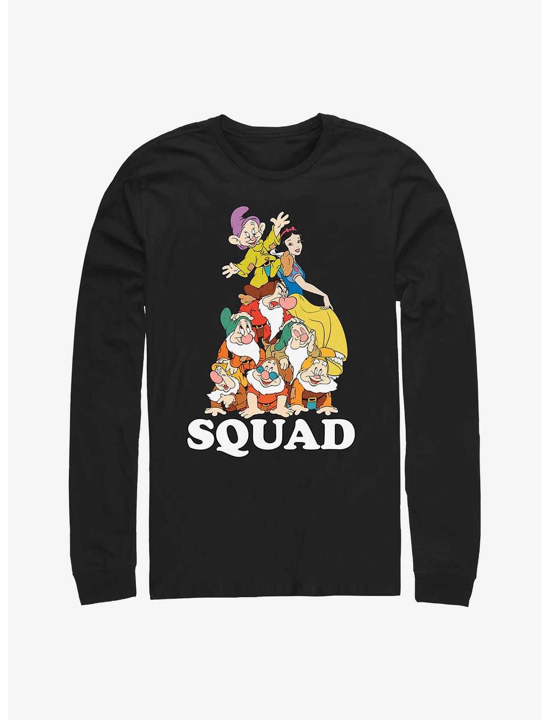 Disney Snow White And The Seven Dwarfs Squad Long-Sleeve T-Shirt, BLACK, hi-res
