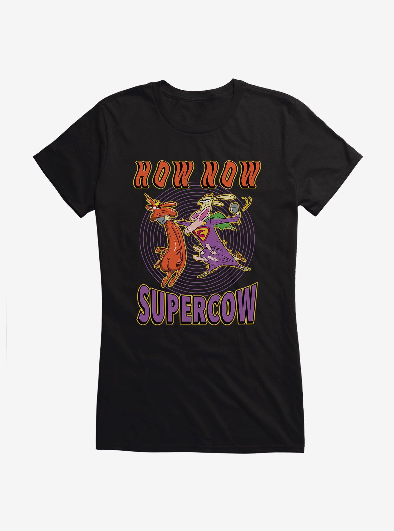 Cartoon Network Cow And Chicken How Now Supercow Girls T-Shirt