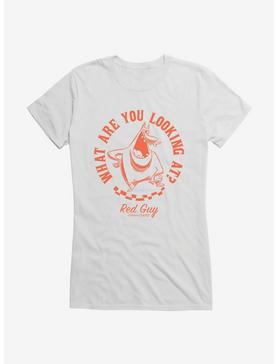 Cartoon Network Cow And Chicken What Are You Looking At Girls T-Shirt, WHITE, hi-res
