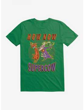 Cartoon Network Cow And Chicken How Now Supercow T-Shirt, KELLY GREEN, hi-res