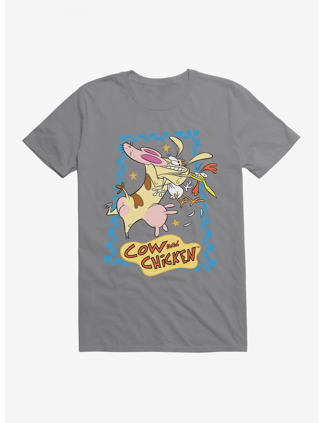 Cartoon Network Cow And Chicken Squeeze T-Shirt, STORM GREY, hi-res