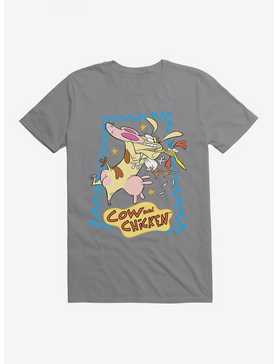 Cartoon Network Cow And Chicken Squeeze T-Shirt, STORM GREY, hi-res