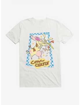 Cartoon Network Cow And Chicken Squeeze T-Shirt, WHITE, hi-res