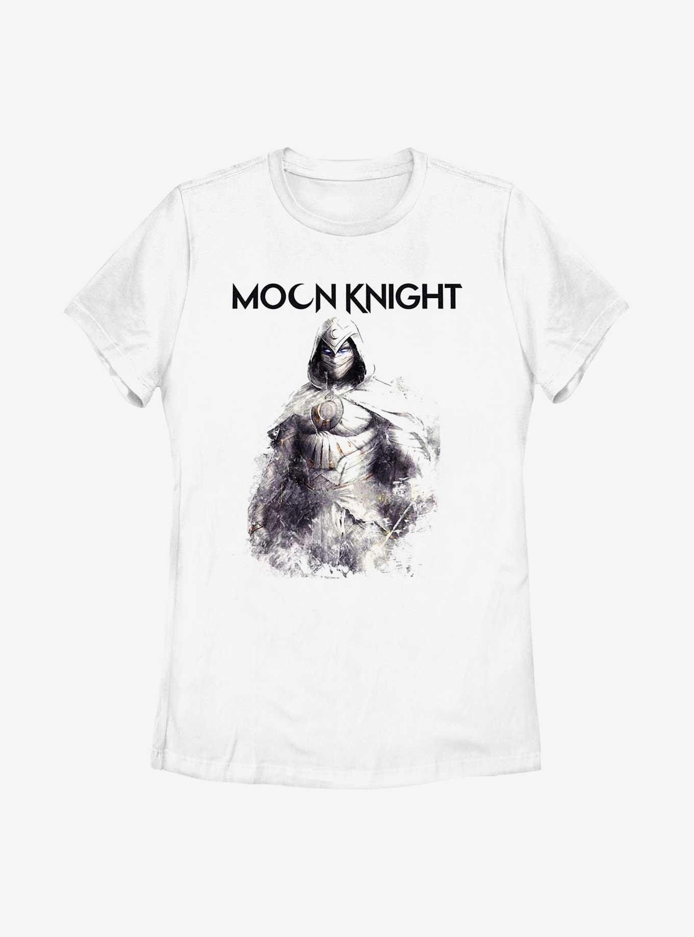 Marvel Moon Knight Fade Womens T-Shirt, WHITE, hi-res view 1