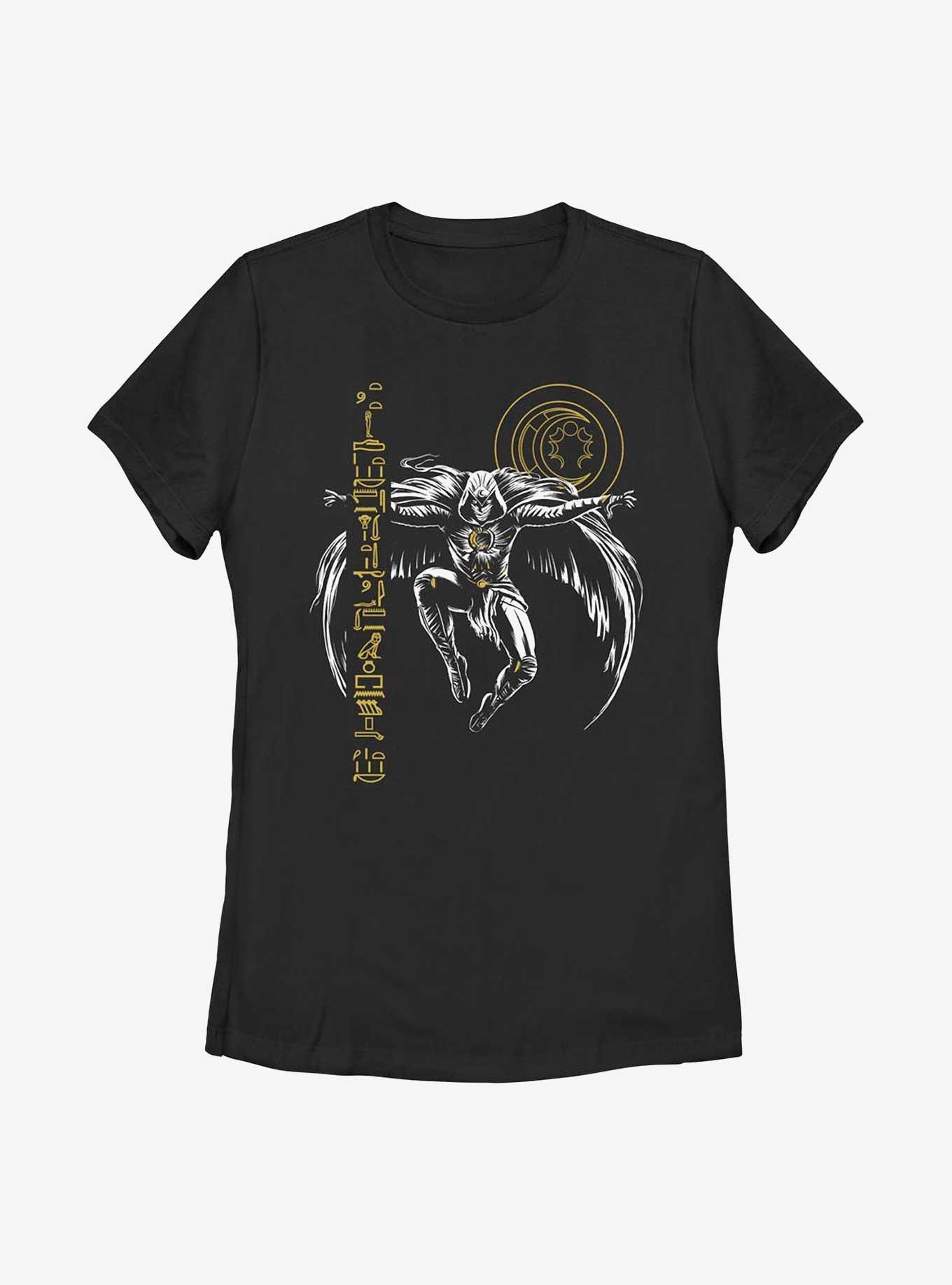 Marvel Moon Knight Glyph Lift Womens T-Shirt, BLACK, hi-res