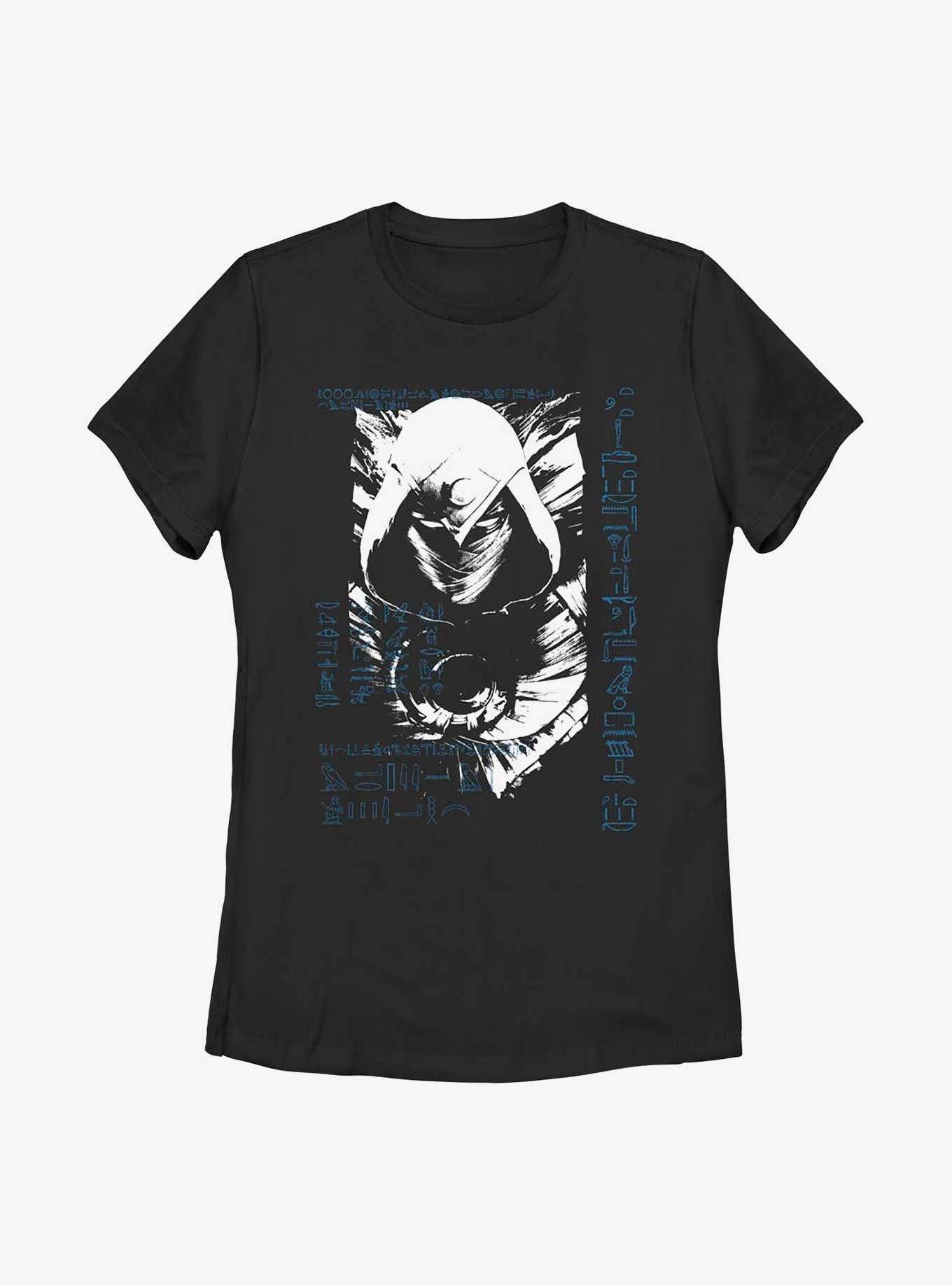 Marvel Moon Knight Grunge Womens T-Shirt, BLACK, hi-res