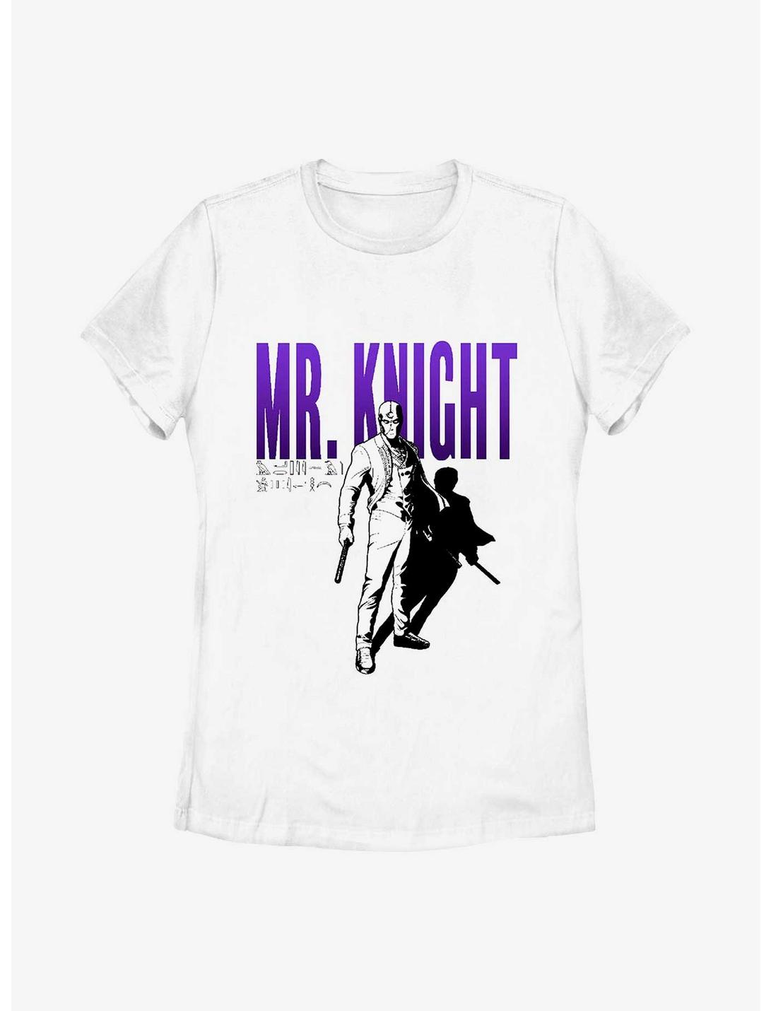 Marvel Moon Knight Mr. Knight Shadow Womens T-Shirt, WHITE, hi-res
