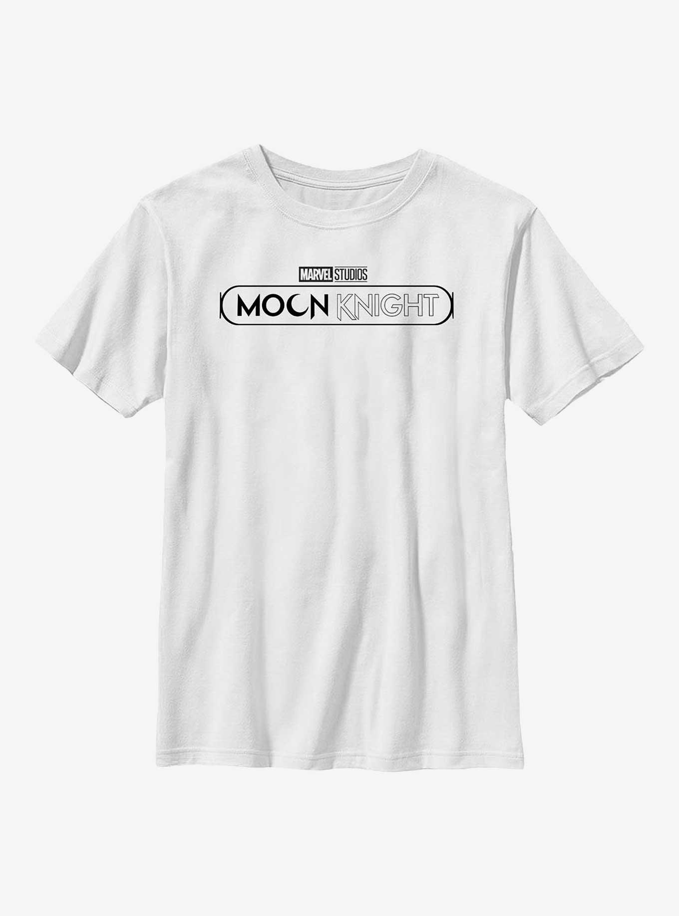 Marvel Moon Knight Black Logo Youth T-Shirt, WHITE, hi-res