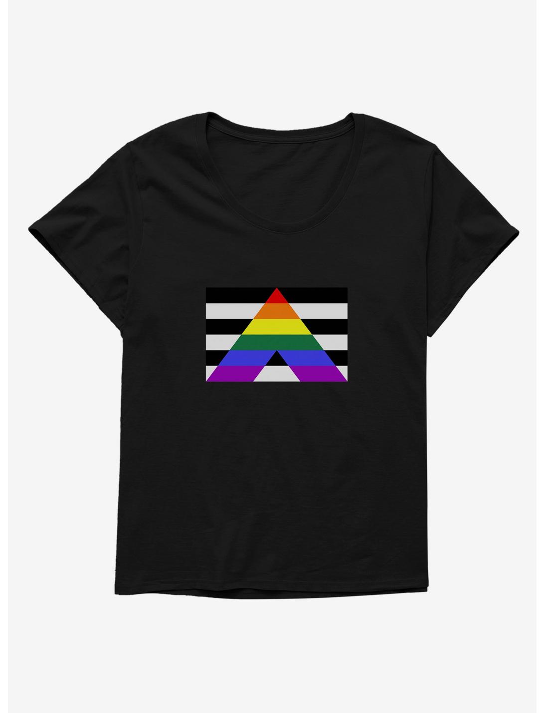 Pride Ally Flag T-Shirt Plus Size, , hi-res